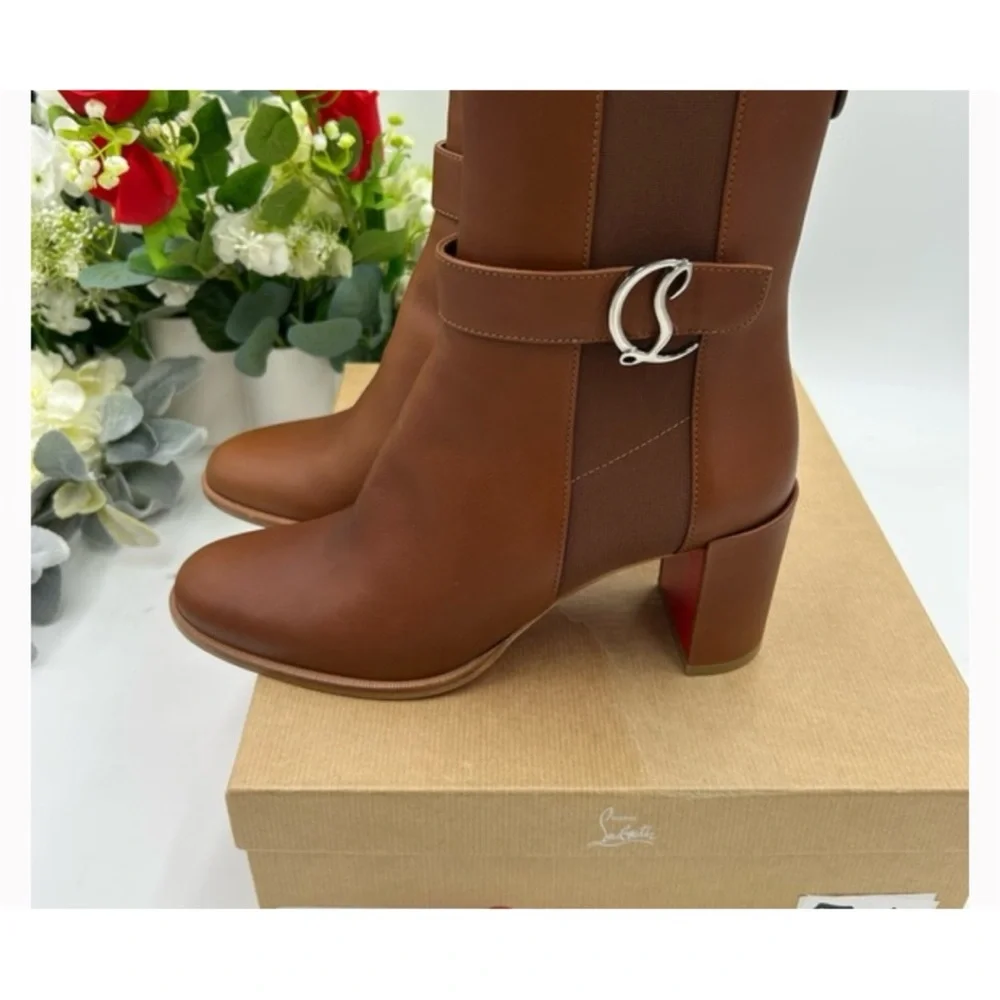 Christian Louboutin Chelsea ankle booty 70 size 39.5 made in Italy - Picture 2 of 5